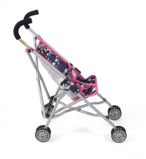 Puppenbuggy Roma (Einhorn dunkelblau/rosa)