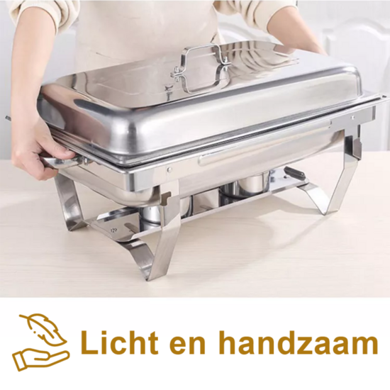 Alora Chafing Dish chrom 3 Beh&auml;lter