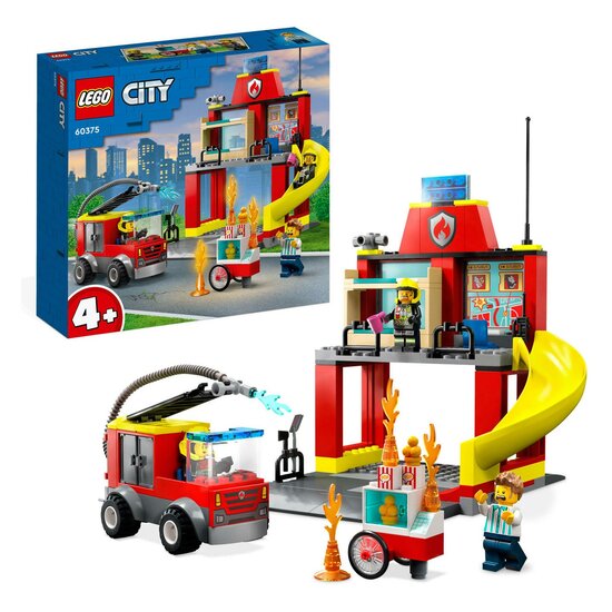 LEGO City 60375 Die Feuerwache und das Feuerwehrauto