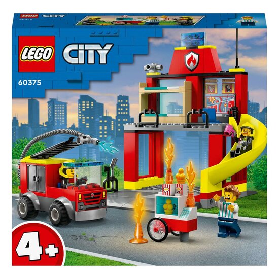 LEGO City 60375 Die Feuerwache und das Feuerwehrauto