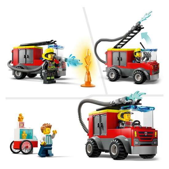 LEGO City 60375 Die Feuerwache und das Feuerwehrauto