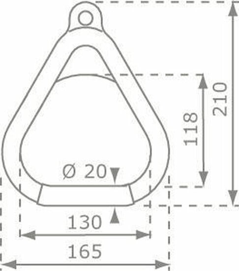 Kunststoff Ring Set gelb Dreieck