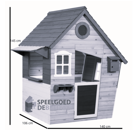 Kinderhaus aus Holz M&auml;rchen