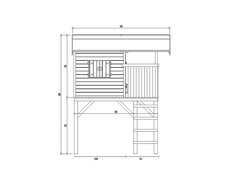 Holzspielhaus Treehut - Prestige Garden