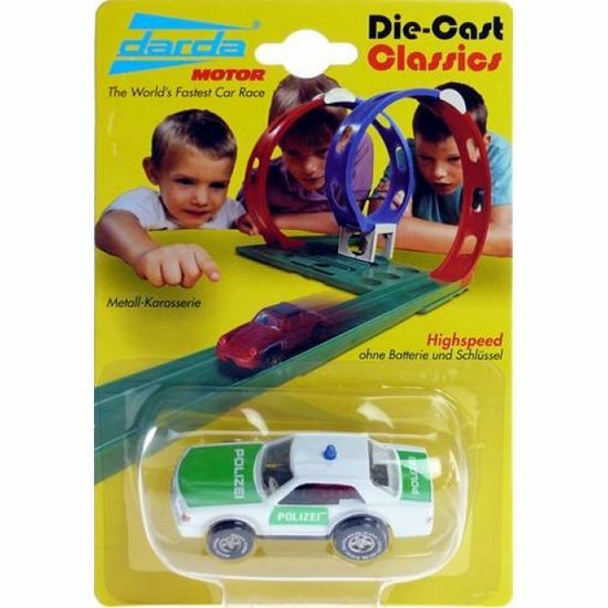 Darda Rennstrecke Auto Die Cast Mercedes Benz Polizei