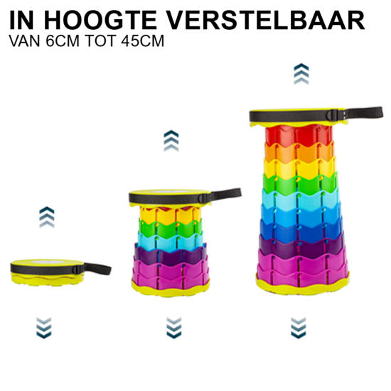 Alora Faltbarer Hocker Regenbogen