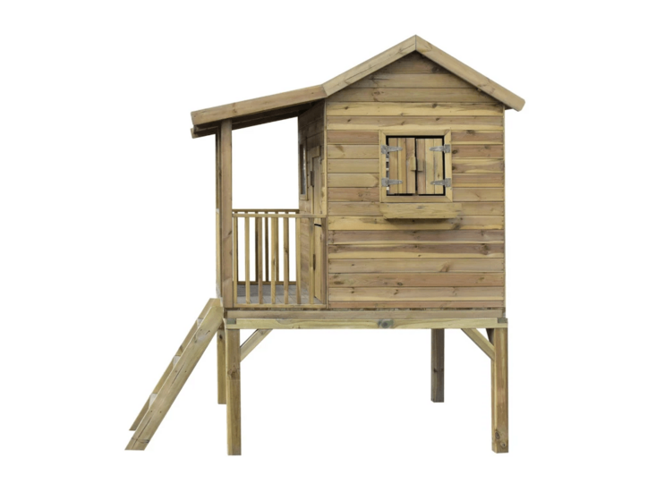 Spielhaus aus Holz Saloon auf Plattform Prestige Garden