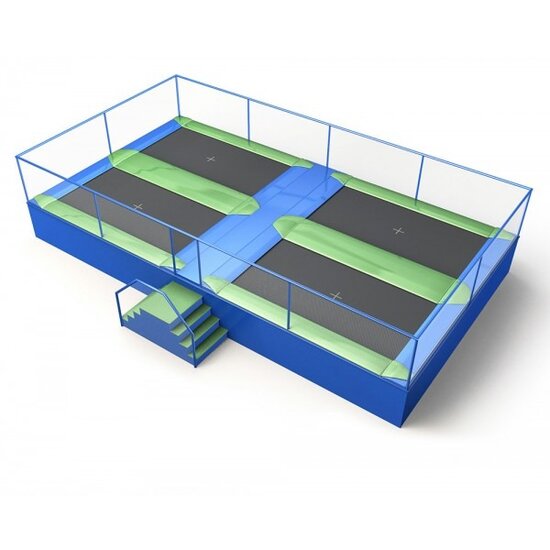 Akrobat TRAMPOLIN PARK Jump Arena Gro&szlig; (365x265 cm) -L4