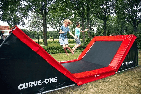 12Springs Curve-One Trampolin Rot Rechteckig 584X250