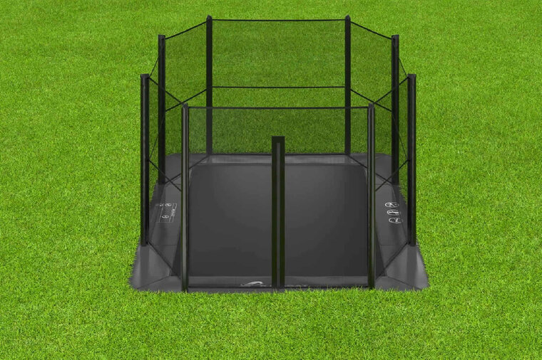 Trampolin AKROBAT PRIMUS FLAT 305x183 (10x6ft) Anthrazit