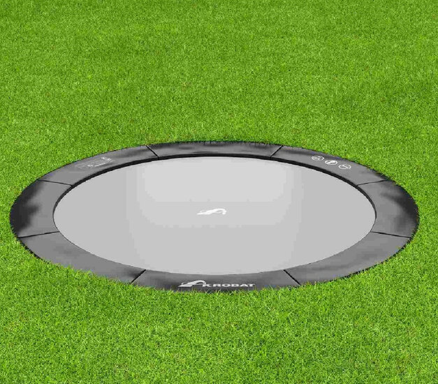 Trampolin AKROBAT PRIMUS FLAT 365 (12ft) Schwarz