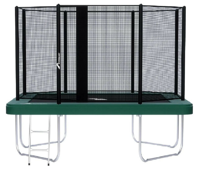 Trampolin AKROBAT ORBIT ABOVE 335x244 (11x8ft) Gr&uuml;n, inklusive Sicherheitsnetz