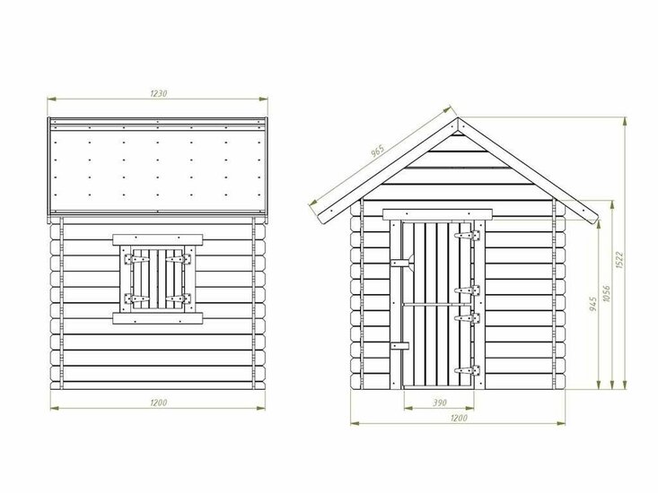 Holzspielhaus Lois mit Boden- Prestige Garden