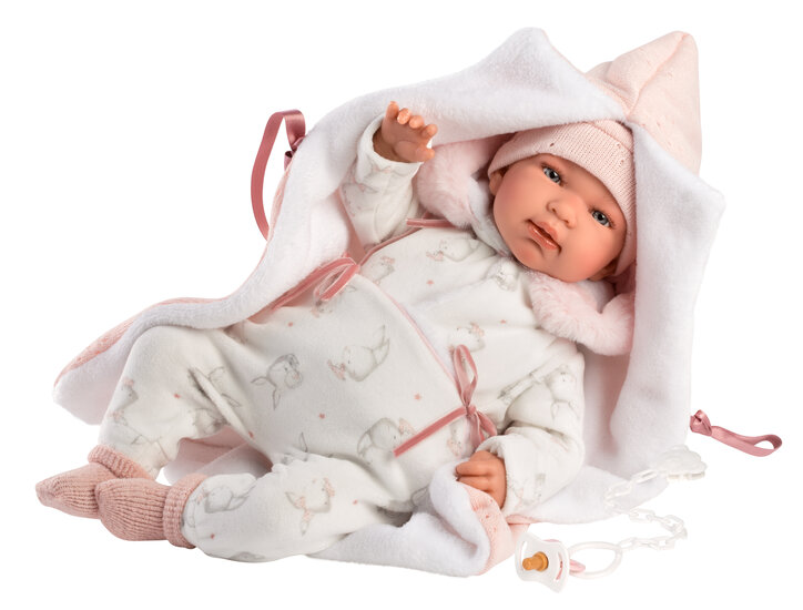 Llorens Puppe Tina mit Schlafsack - 44cm