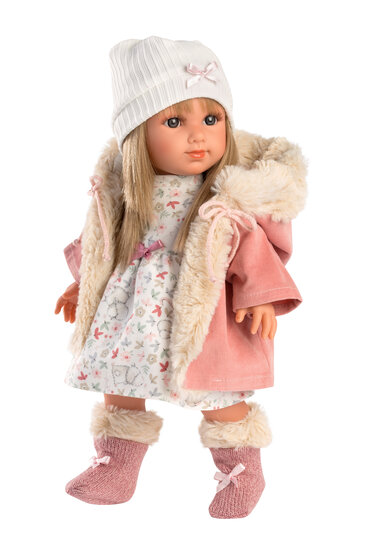 Llorens Puppe Elena mit rosa Jacke - 35 cm