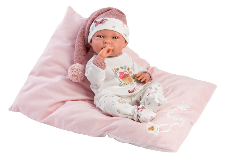 Llorens Puppe Nica mit wei&szlig;em Pyjama - 40cm