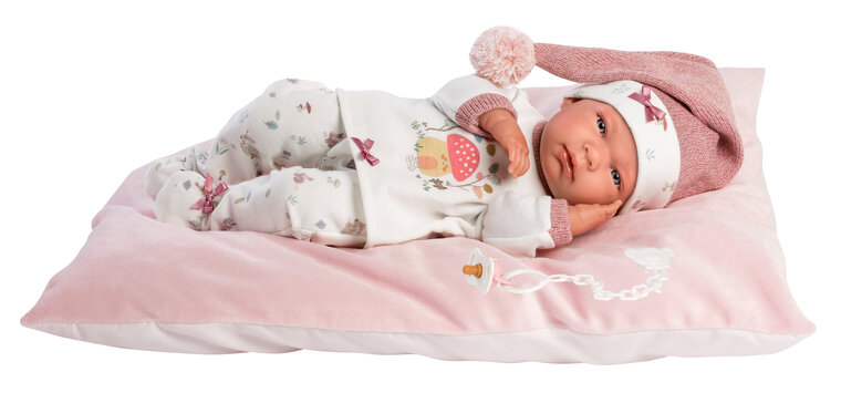 Llorens Puppe Nica mit wei&szlig;em Pyjama - 40cm