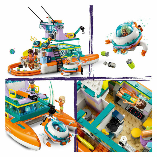 LEGO Friends 41734 Rettungsboot auf See