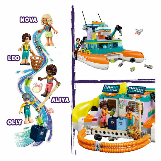 LEGO Friends 41734 Rettungsboot auf See