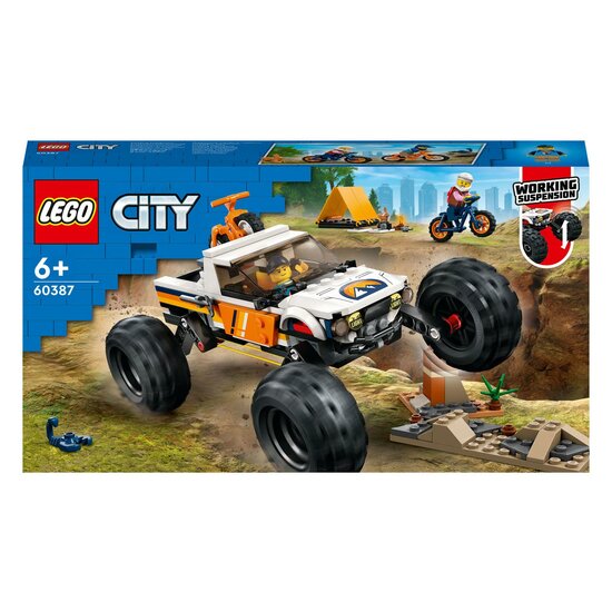 LEGO City 60387 4x4 Gel&auml;ndewagen Abenteuer