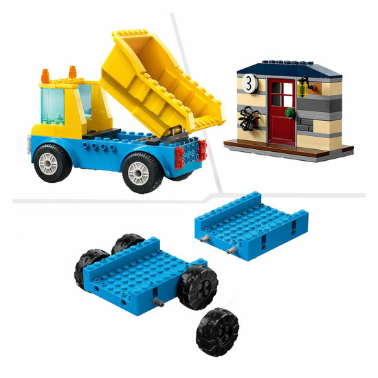 LEGO City 60391 Kiepwagen, Bau-LKW und Abbruchkran