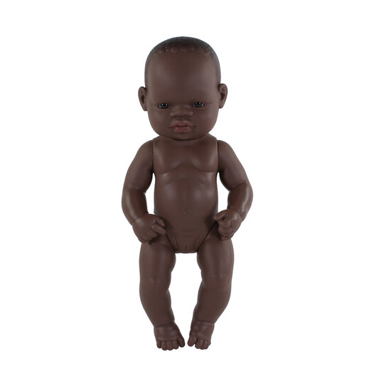 MINILAND BABYPOP NACKTES AFRIKANISCHES M&Auml;DCHEN 32CM