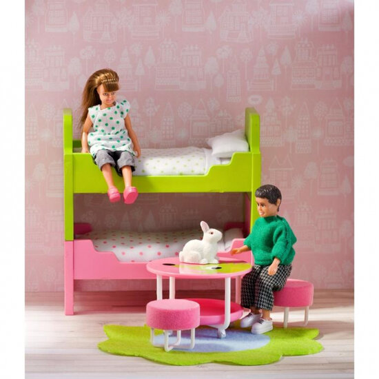 Lundby Puppenhaus Smaland Kinderzimmer mit Etagenbett