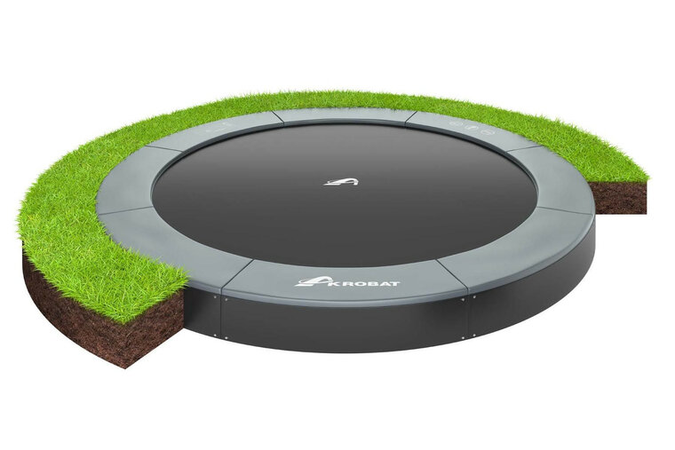 Trampolin AKROBAT ORBIT FLAT 244 (8ft) Anthrazit