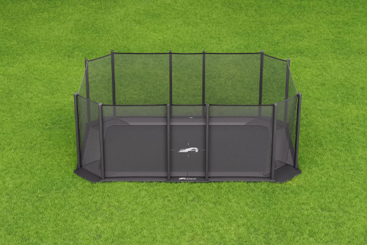 Trampolin AKROBAT XCITYX FLAT 520x365cm Anthrazit