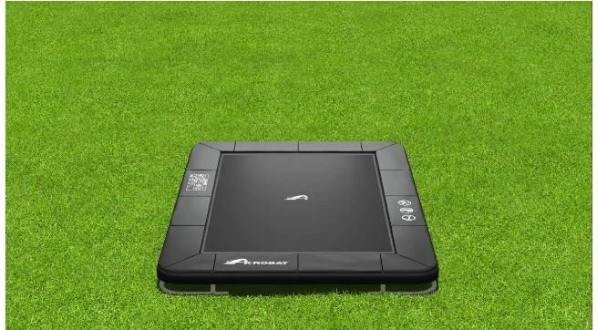 Trampolin Akrobat Orbit Inground 335x244 Schwarz / Schwarz