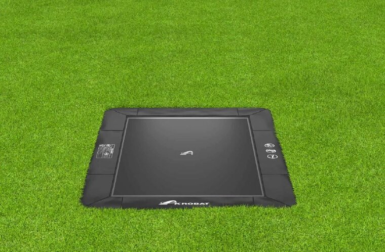 Trampolin AKROBAT PRIMUS FLAT 380x250 schwarz / schwarz (Special Edition)