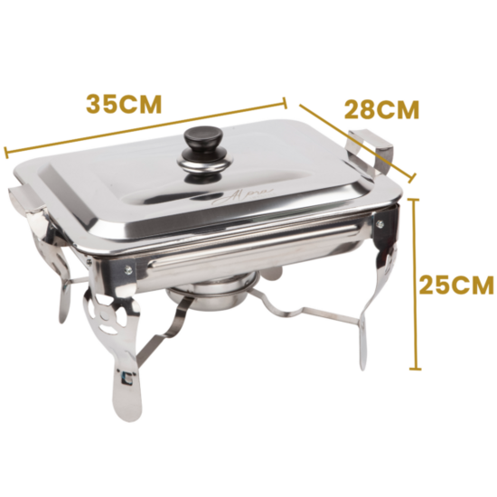 Chafing Dish aus Chrom