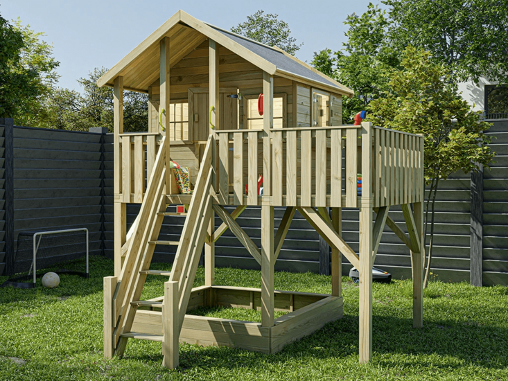 Holzspielhaus Großes Haus XL - Prestige Garden