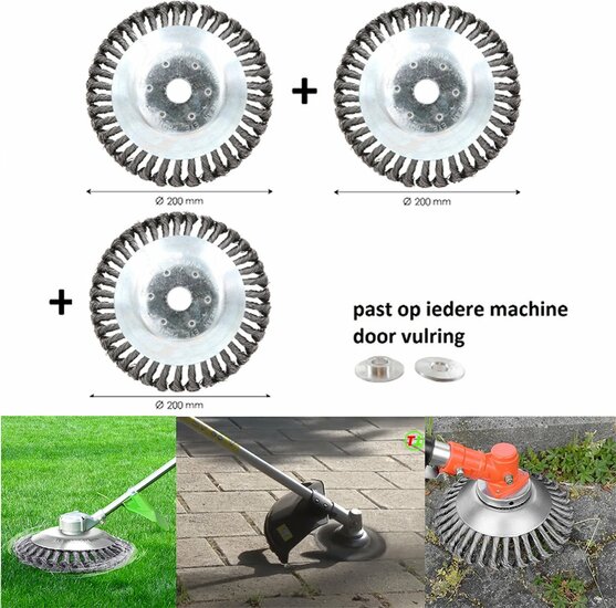 Kibani Unkrautbürste 20cm pro 3