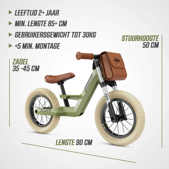 Laufrad Berg Biky Retro Grün 32 cm