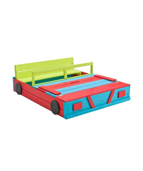Hölzerner Sandkasten Auto gefärbt