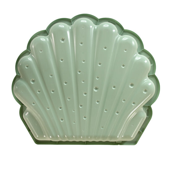 Zand- und Wassermuschel, pastellgrün, 2-teilig