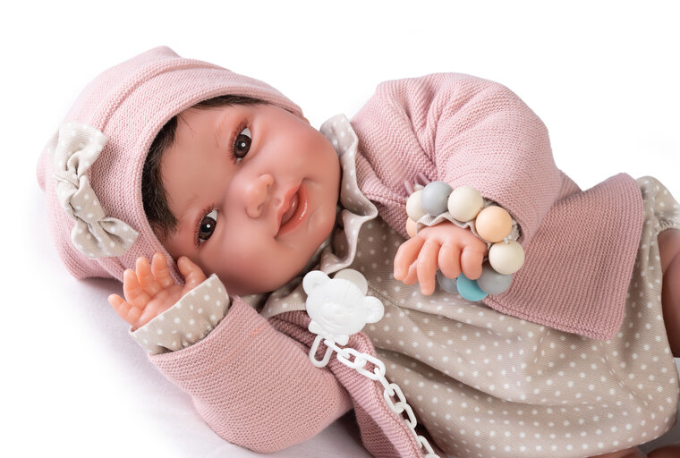 Puppe Antonio Juan Pipa mit Beißring 42cm