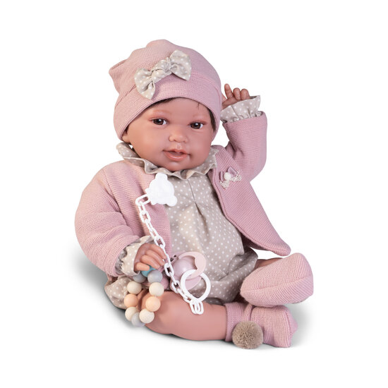 Puppe Antonio Juan Pipa mit Beißring 42cm