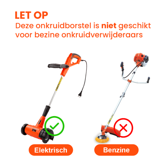 Pinsel Set für elektrische Unkrautbürste