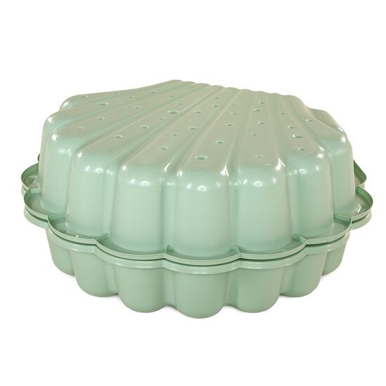 Zand- und Wassermuschel, pastellgrün, 2-teilig