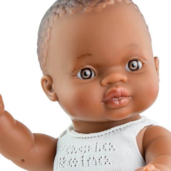 Paola Reina Gordi Babypop Dunkelhäutiges Mädchen mit Unterwäsche 34 cm