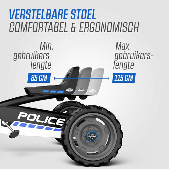 BERG Skelter Buzzy Police mit Soundbox, schwarz, 2-5 Jahre