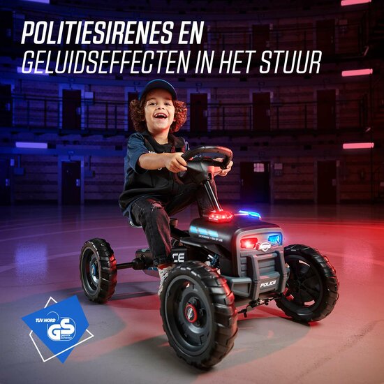 BERG Skelter Buzzy Police mit Soundbox, schwarz, 2-5 Jahre