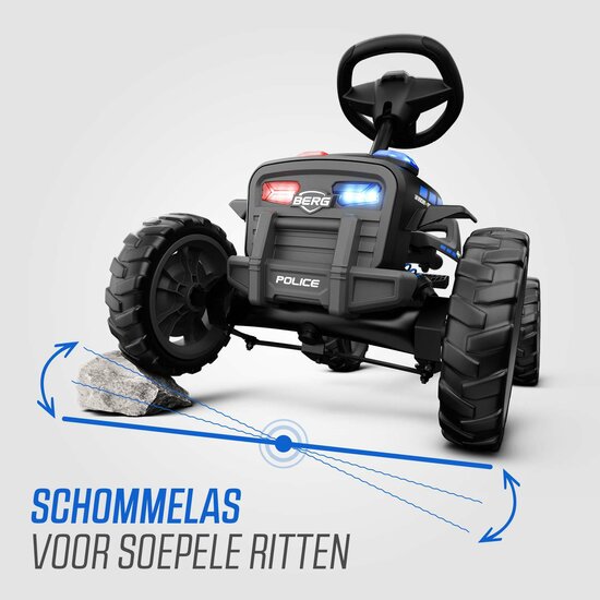 BERG Skelter Buzzy Police mit Soundbox, schwarz, 2-5 Jahre