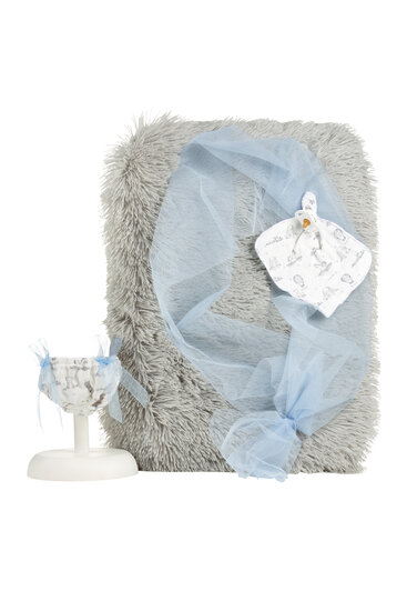 Kledingset Llorens 40cm blauwe deken