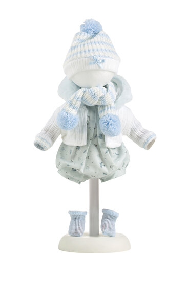 kledingset Llorens 38cm licht blauw pakje
