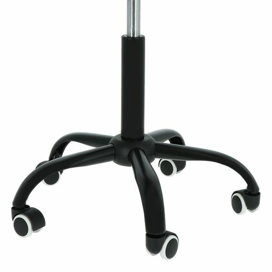 Zadelkruk Zwart - Met Rugleuning - Verstelbaar - Werkstoel