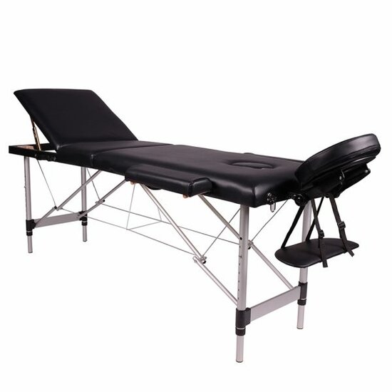 Massagetafel Relax Budget - Inklapbaar - Draagbaar - Zwart