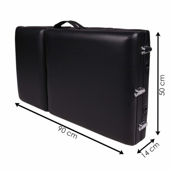 Massagetafel Relax Budget - Inklapbaar - Draagbaar - Zwart